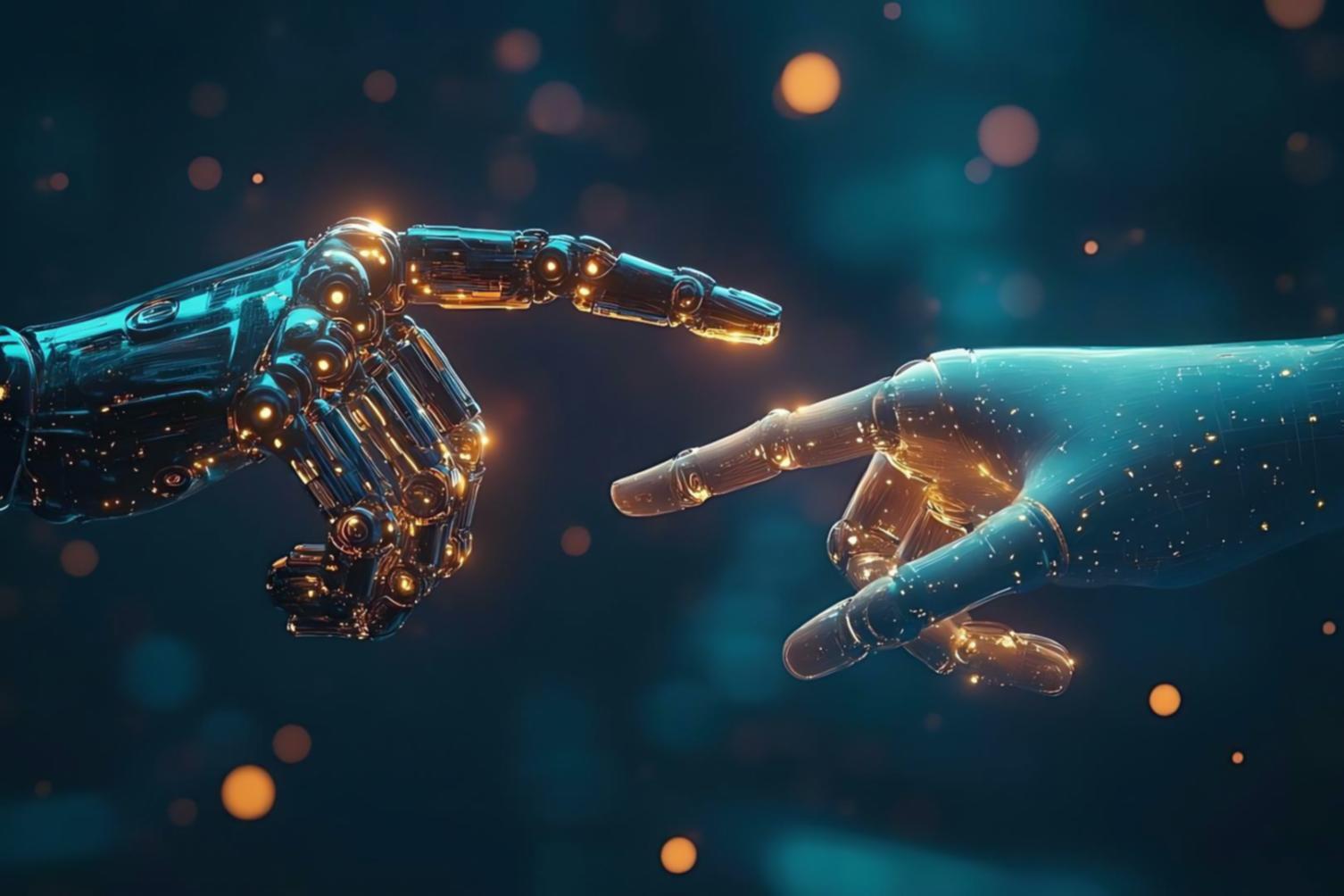 Teilnehmer im virtuellen Lernraum diskutieren über KI-Ethik Themen